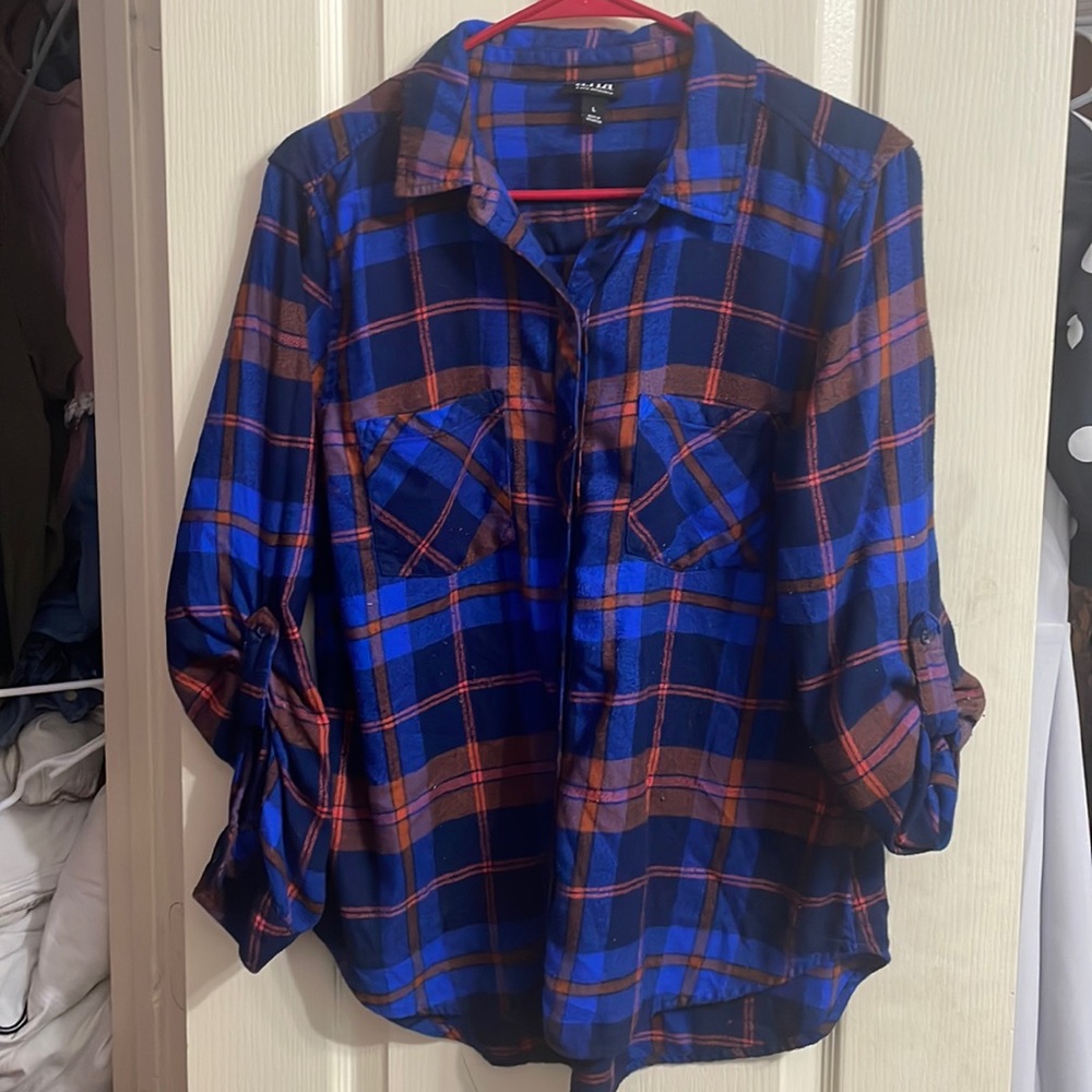 Flannel top large